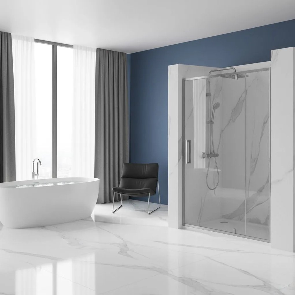 Drzwi Prysznicowe  Uchylne REA Rapid Swing Chrom 120