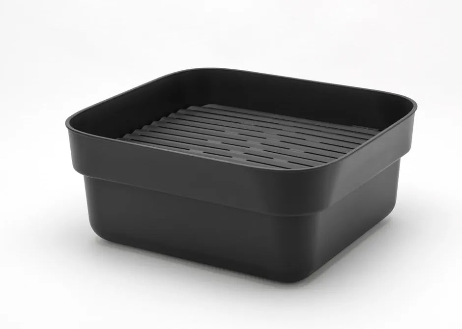 Ciemnoszara plastikowa miska do mycia naczyń z ociekaczem SinkSide – Brabantia