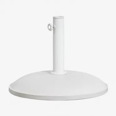 Okrągła Podstawa Parasola Ø50 Cm Z Betonu I Stali Zante Gardenia Biel - Sklum