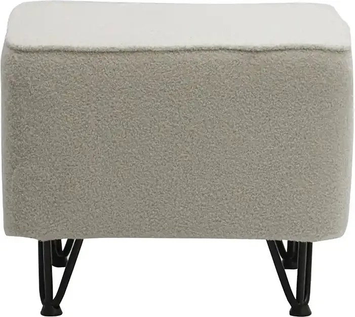 Podnóżek MARK 50 x 50 cm Jasny beżowy