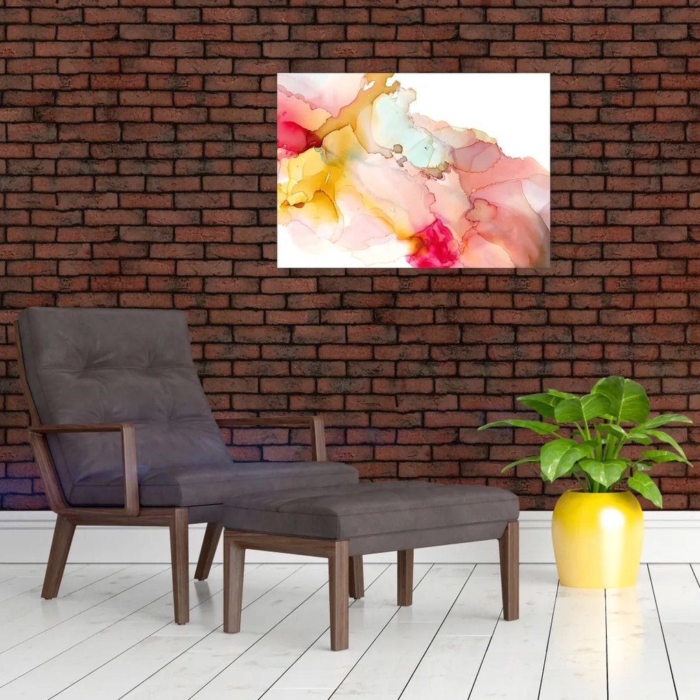 Obraz - Atramentowa abstrakcja (70x50 cm)