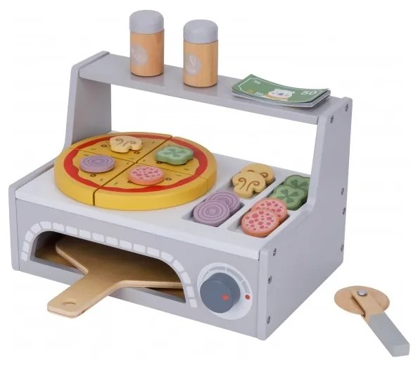 Tooky toy pizzeria drewniany piec do pizzy akcesoria