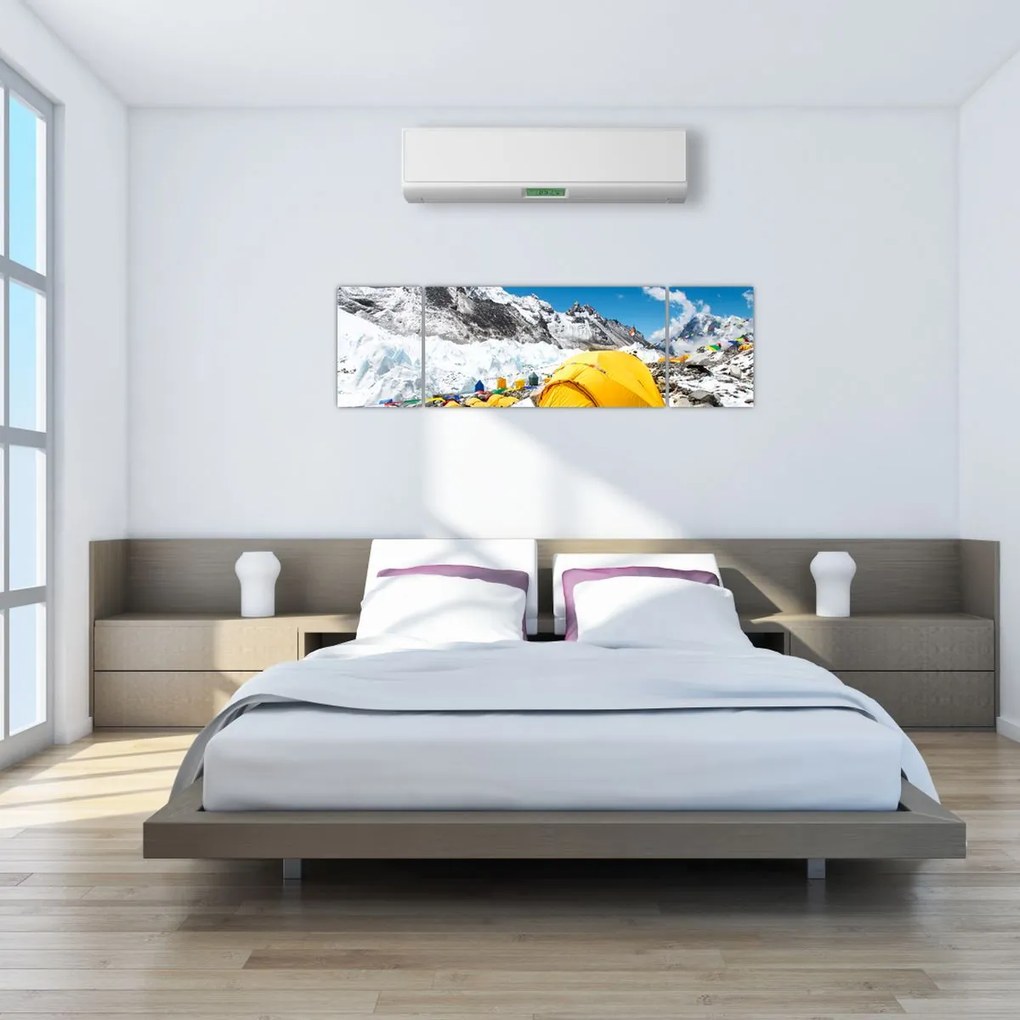 Obraz - Kemping w górach (170x50 cm)