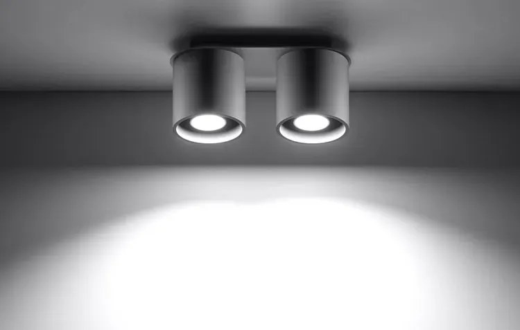 Podwójny plafon LED E761-Melvis - szary