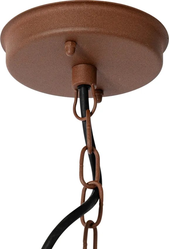 Nowoczesna lampa wisząca zewnętrzna rdzawo-brązowa IP44 - Kansas