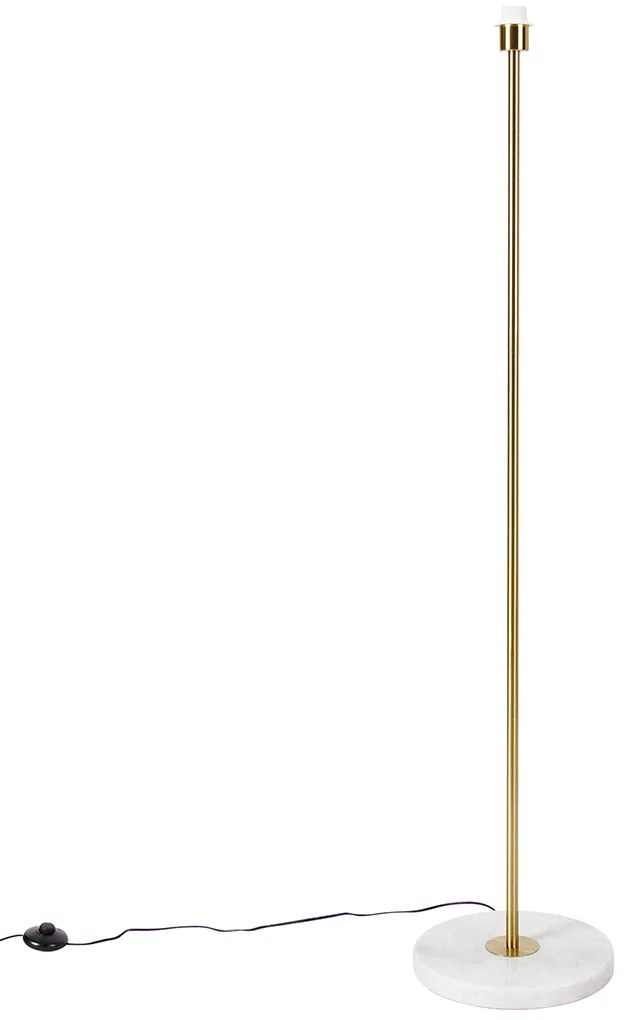 Nowoczesna lampa podłogowa mosiądz - Kaso