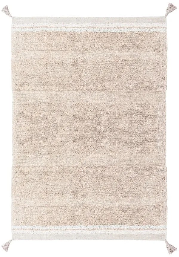 Jasnoróżowy bawełniany dywan tkany ręcznie odpowiedni do prania 120x160 cm Bloom Rose – Lorena Canals