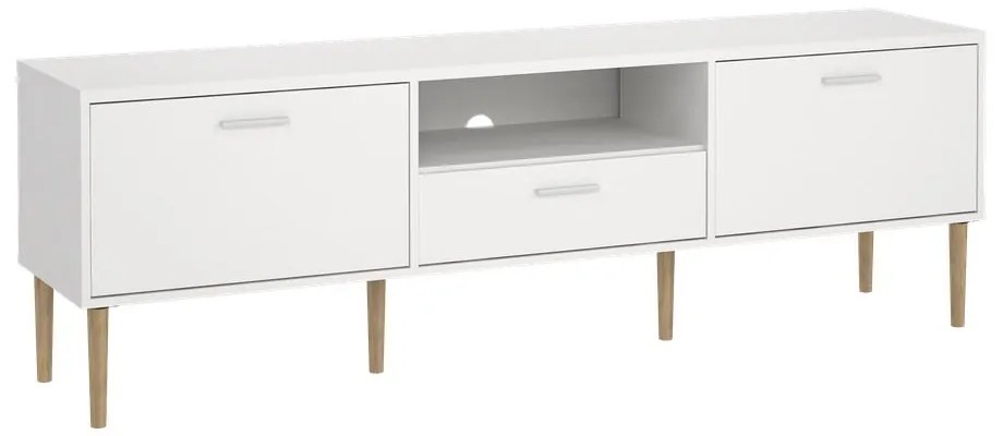Biała szafka pod TV 177x57 cm Media – Tvilum