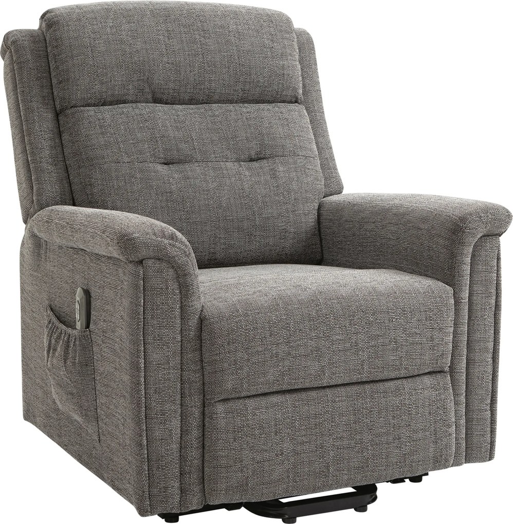 HOMCOM Fotel Relaksacyjny Pomoc Wstawaniu Fotel Z Podnóżkiem 92cm | Aosom PL