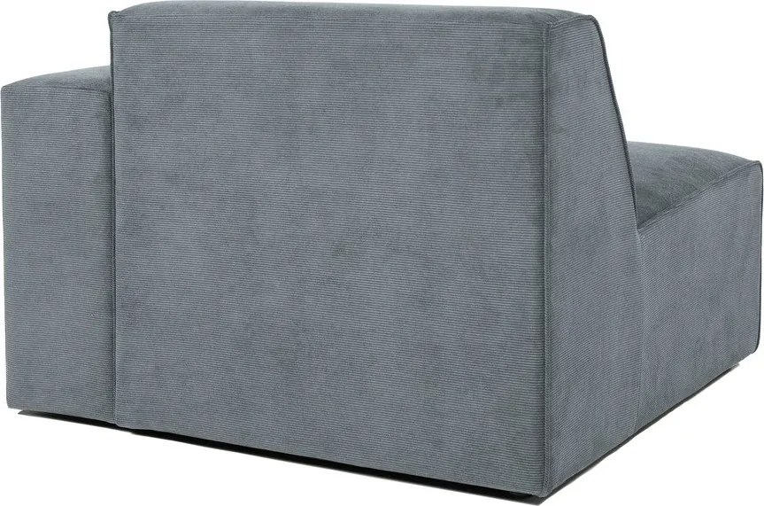 Szary sztruksowy moduł sofy (prawostronny) Sting – Scandic