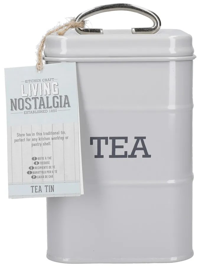 Stalowy pojemnik na herbatę Living Nostalgia – Kitchen Craft