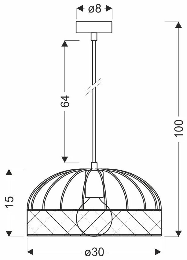 Czarna lampa wisząca w stylu industrialnym - T033 - Dargin