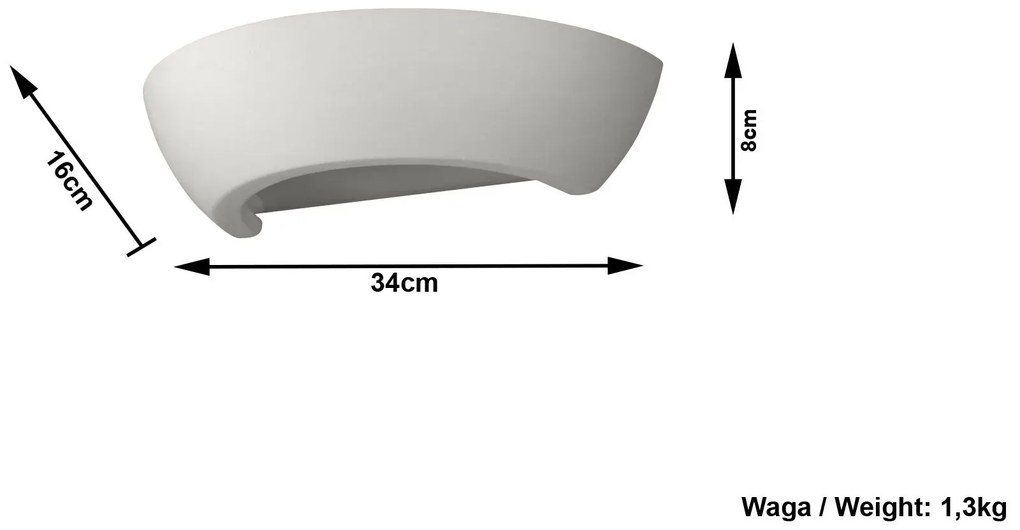 Ceramiczny kinkiet E724 F9-G14