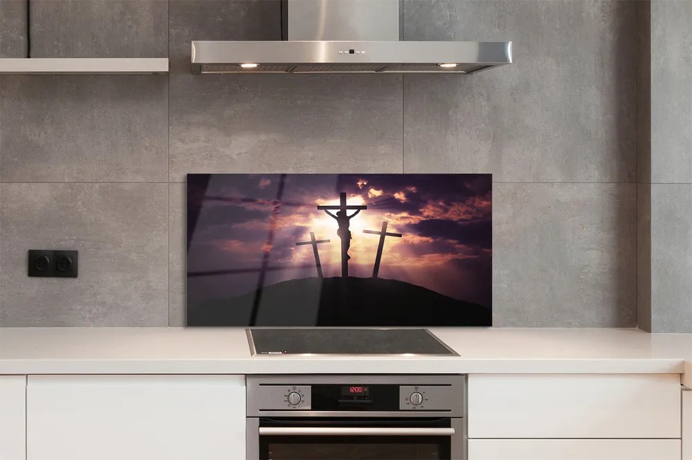 Panel szklany do Kuchni Jezus pod Krzyżem