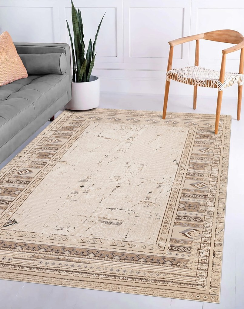 Dywan vintage Beyond skandynawski beżowy 200 cm x 290 cm