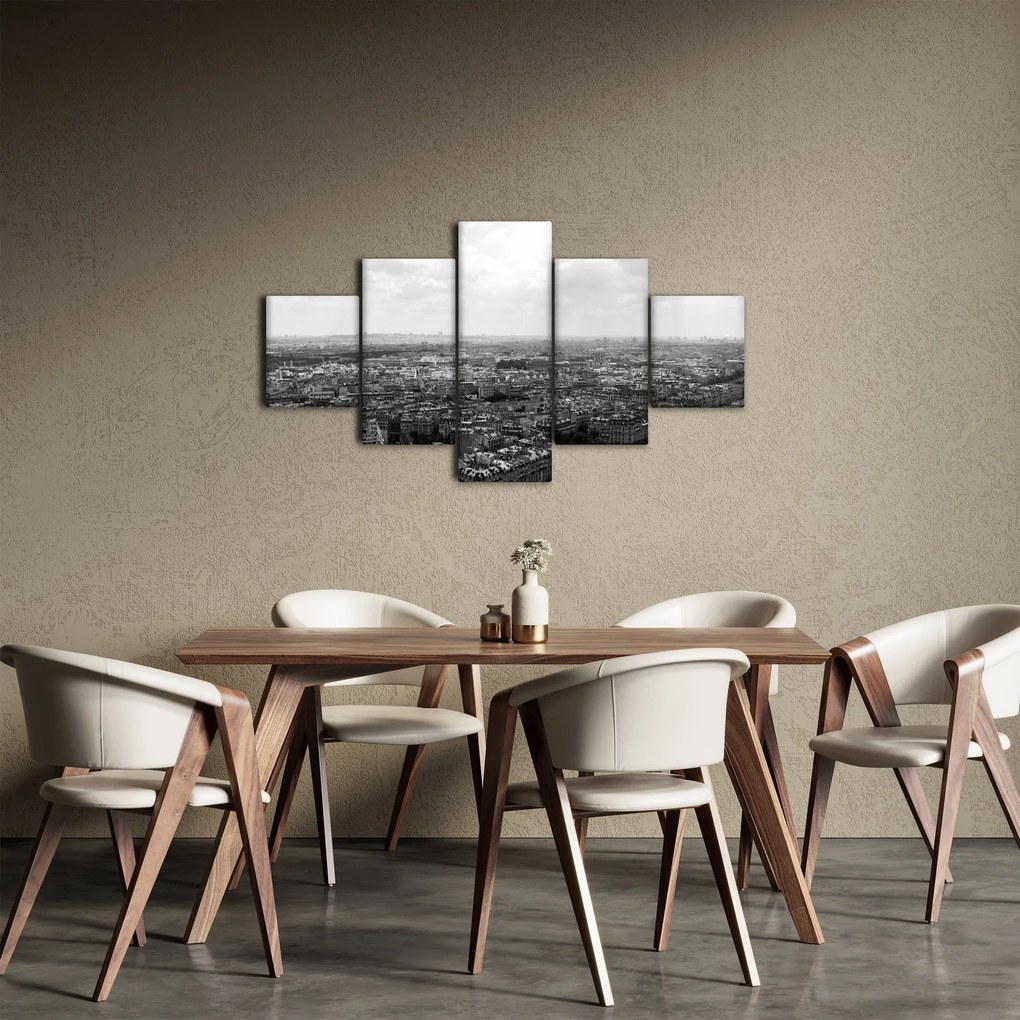 Obraz - Dachy domów w Paryżu (125x70 cm)
