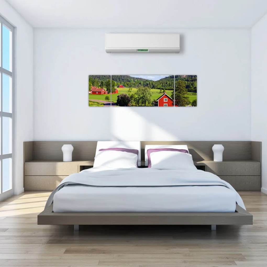 Obraz wsi (170x50 cm)