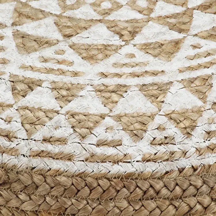 Okrągła Pufa Boho Podnóżek G3-A11