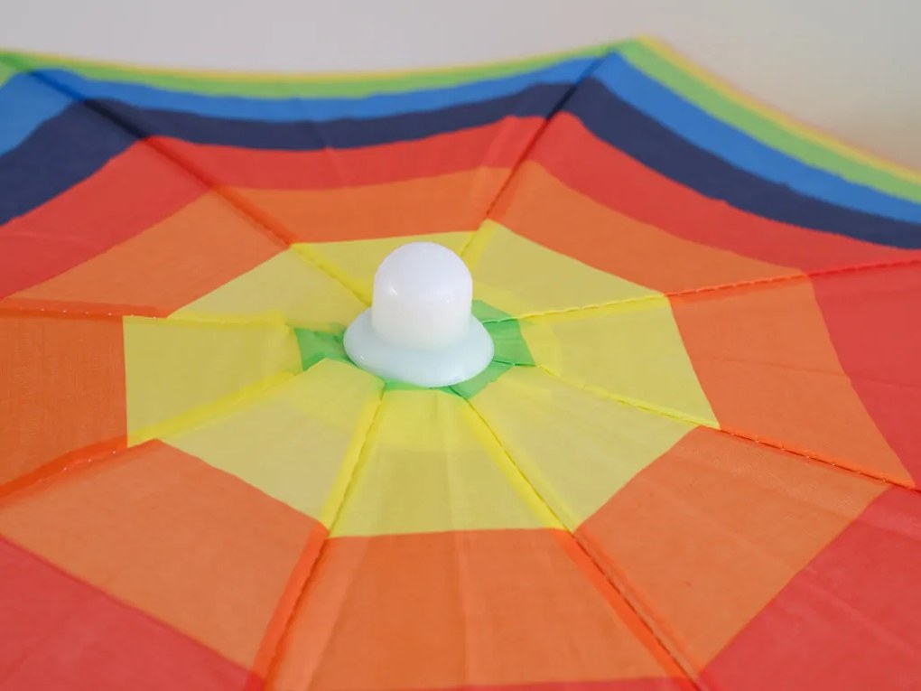 Parasol COLORFUL STRIPES 180 cm, kolorowy