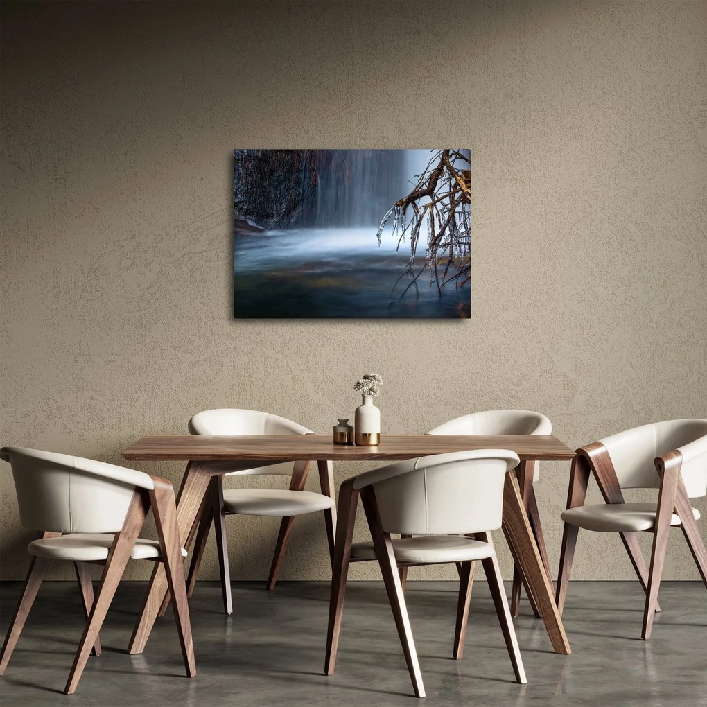 Obraz zimowej laguny (70x50 cm)