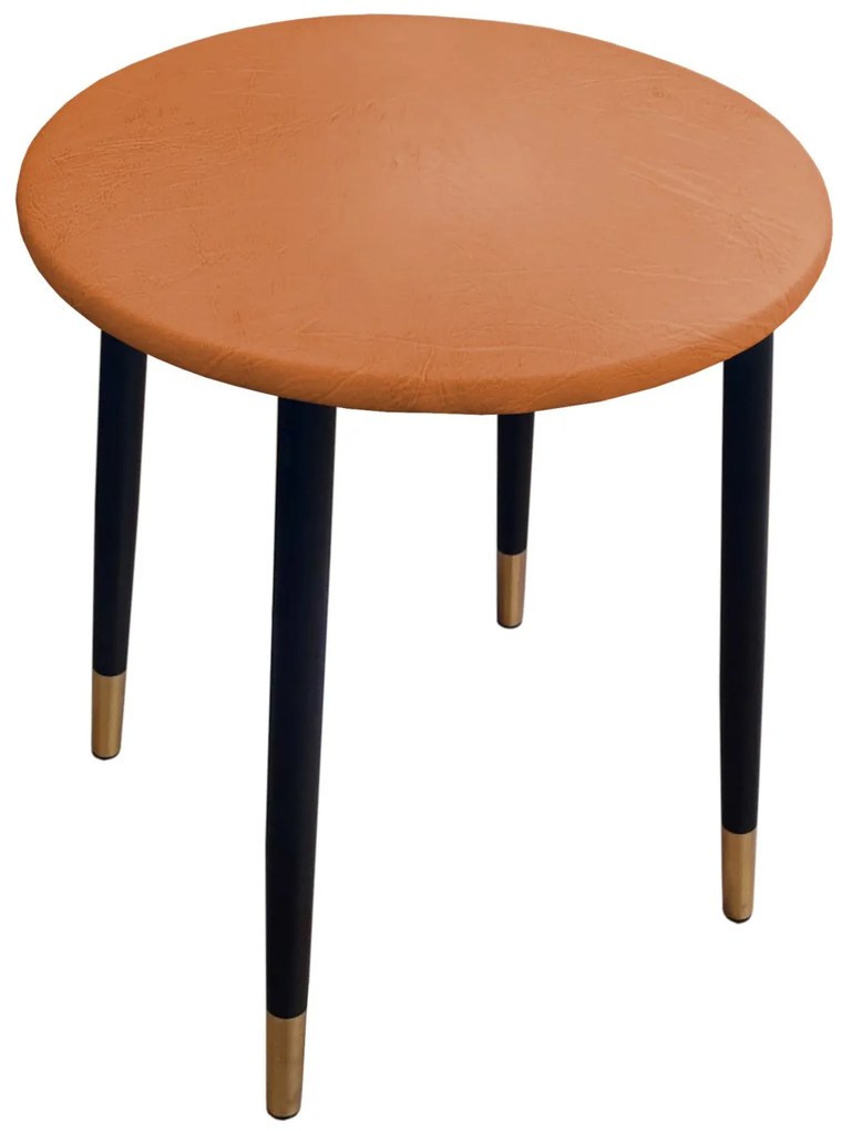 Taboret TRIX AL8 olcha orange podstawa czarna/złota