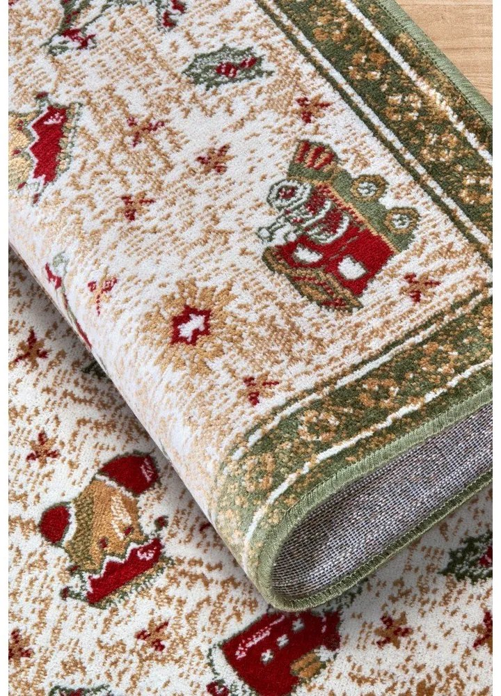 Zielony dywan z mieszanki bawełny ze świątecznym motywem 50x80 cm Toy's Delight Green Christmas – Villeroy&amp;Boch