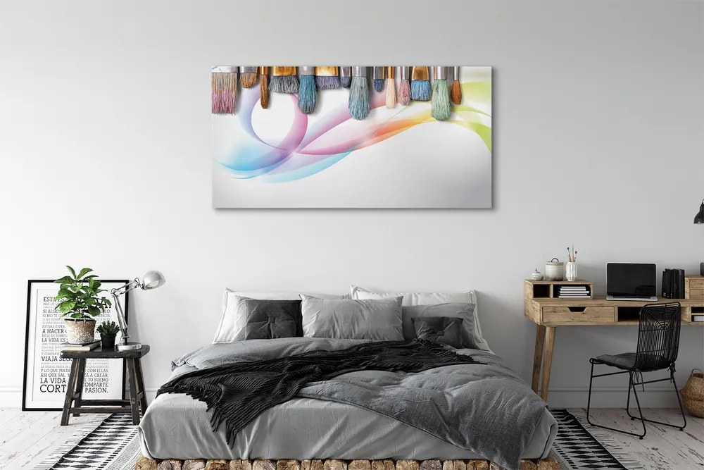 Duży obraz na płótnie Pędzle i Mazy na Obrazie