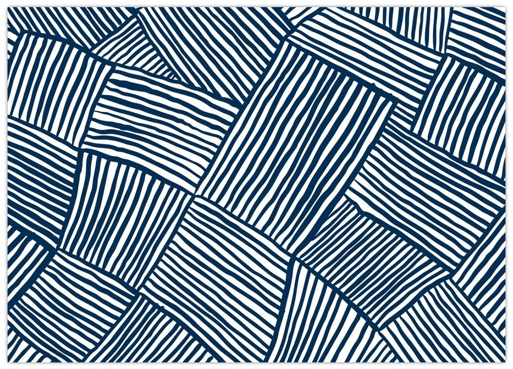 Obraz na szkle - linia 3D (70x50 cm)