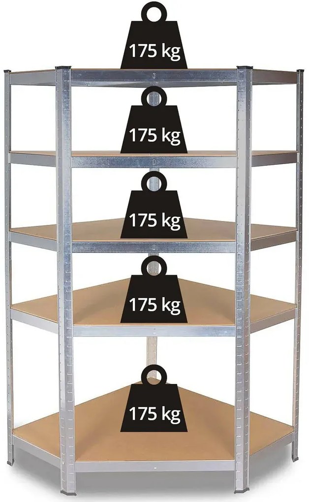 Narożny regał magazynowy D6-M97