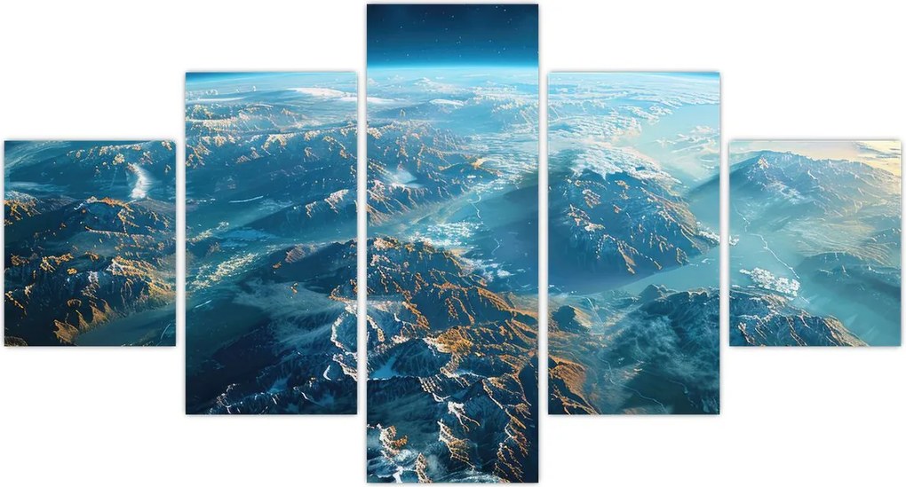 Obraz - Widok z kosmosu (125x70 cm)