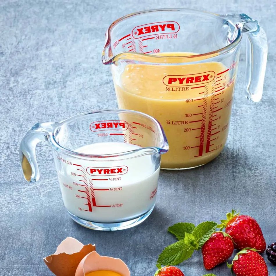 Szklany kubek pomiarowy Pyrex 0,5 l, 12 x 12 cm, 500 ml