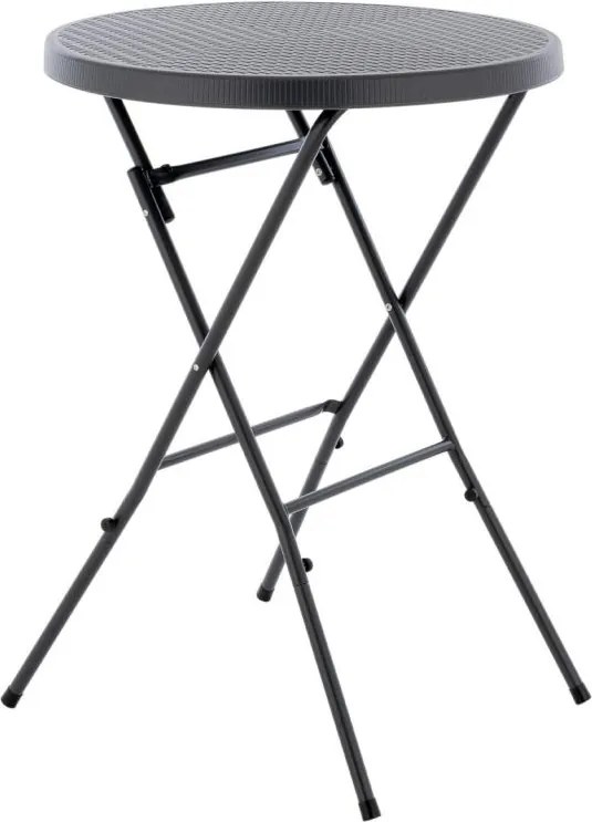 Składany wysoki stolik - szary 110 cm