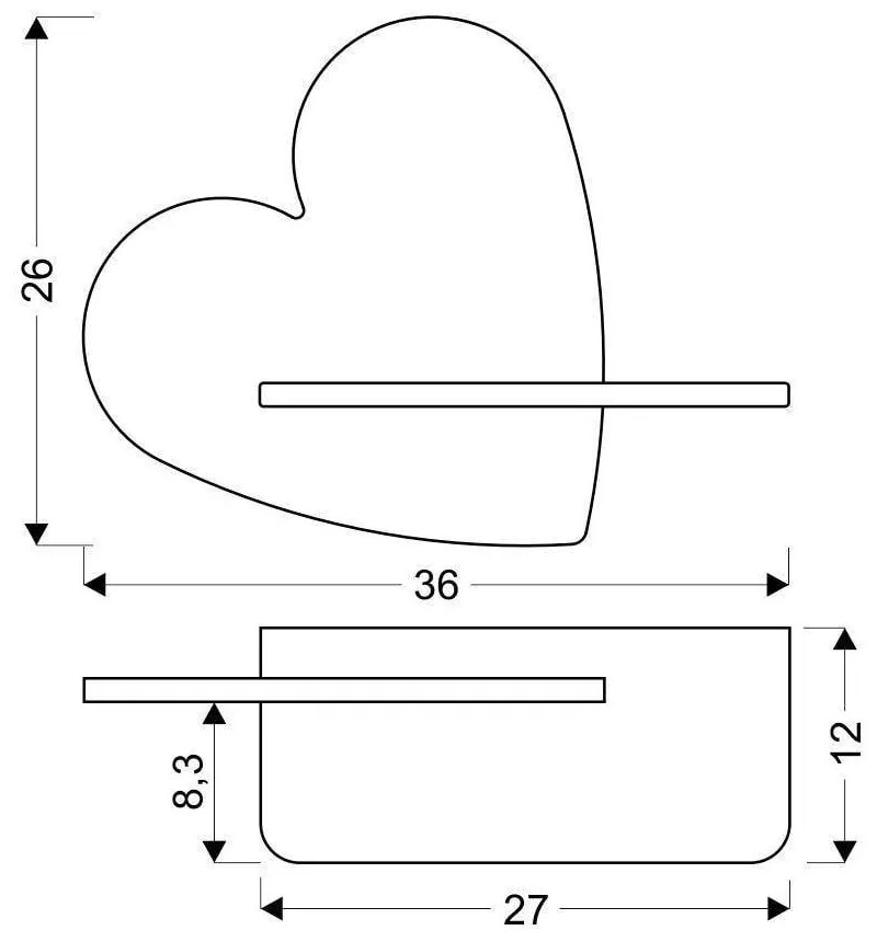 Niebieska lampa dziecięca Heart – Candellux Lighting