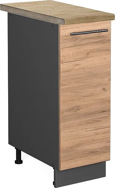 Szafka apteczna złoty dąb energetyczny 30x60x82 fame-line