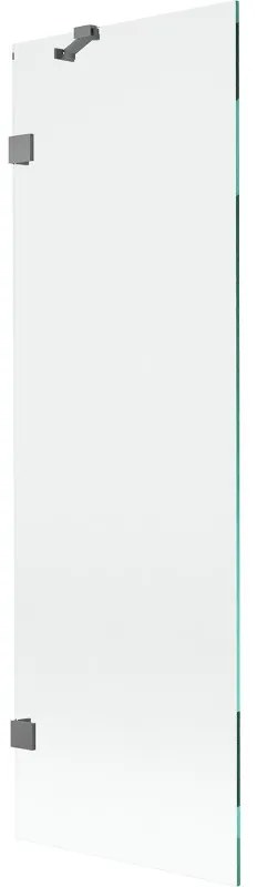 Mexen Lunar parawan nawannowy 1-skrzydłowy 60 x 150 cm, transparent, gun metal - 897-060-000-95-00