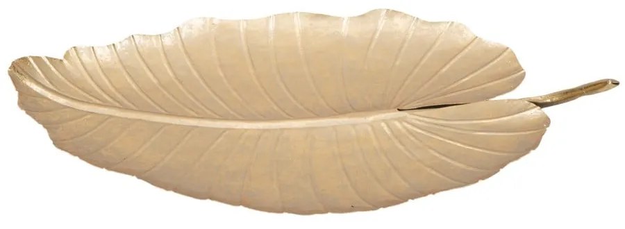 Dekoracja w złotej barwie Mauro Ferretti Leaf, 35,5x23 cm