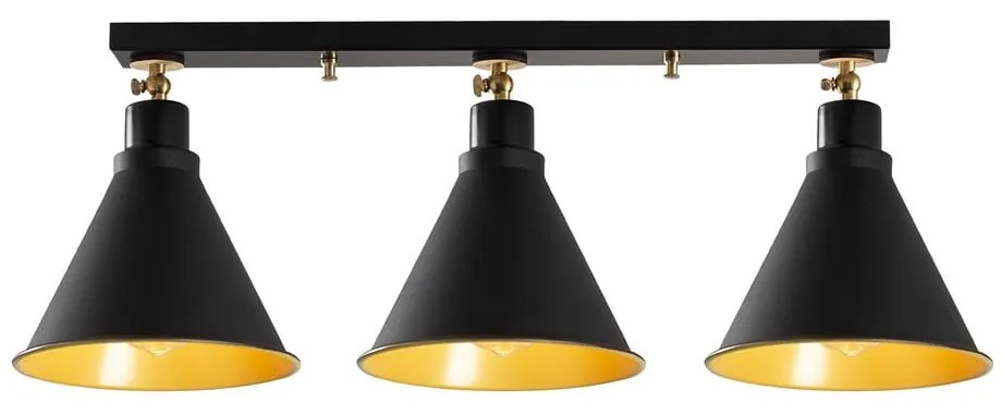 Czarna lampa sufitowa z 3 kloszami Opviq lights Berceste Short
