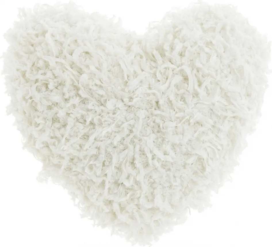 Poduszka dekoracyjna ROMEO HEART 45x45 cm, biała