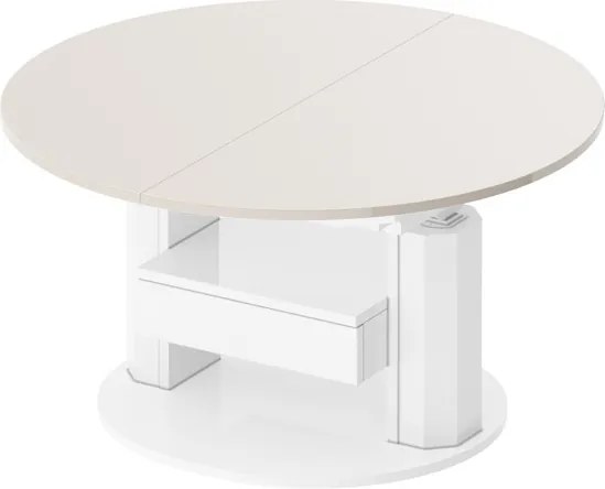 Regulowany ławostół z szufladą Primo Max z matowym blatem