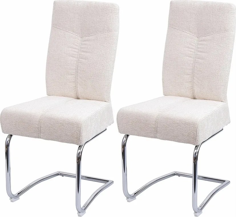 Krzesło do jadalni MCW-G56 (zestaw 2 sztuk),  kremowy