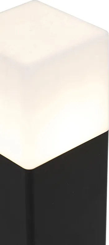 Lampa ogrodowa na kołek czarna z opalem 30 cm kołek i kabel - Denmark