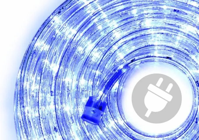 LED świetlny kabel - 240 diod, 10 m, niebieski