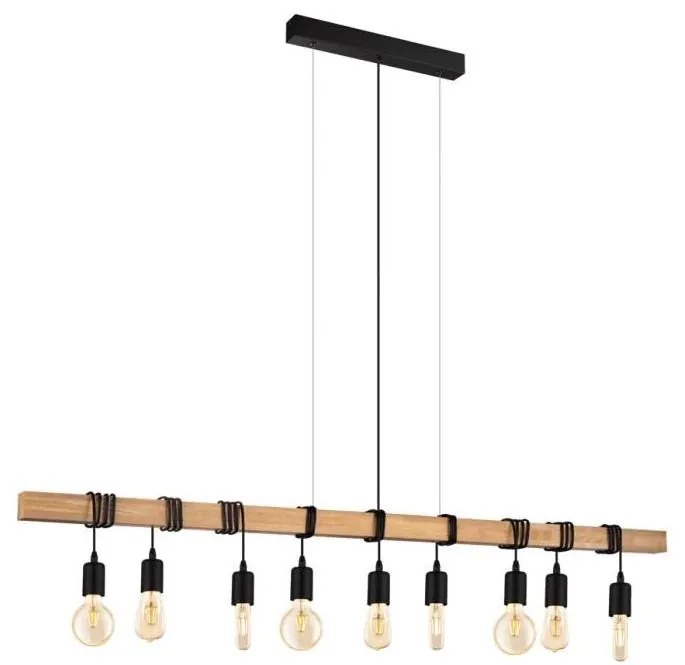 Eglo 182429 - Lampa wisząca na linkach TOWNSHEND 9xE27/60W/230V