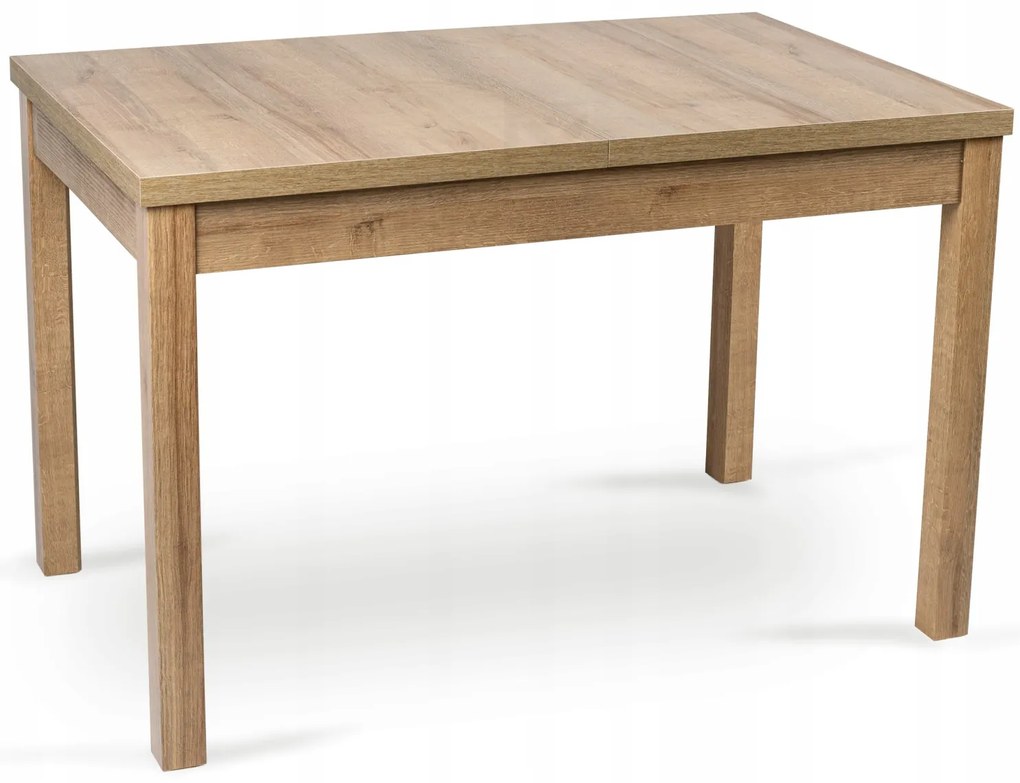Stół Prostokątny Rozkładany SKUBI 120-160 cm Dąb Riviera Nowoczesny
