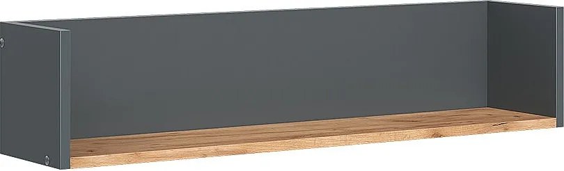 Półka ścienna antracyt/złoty dąb 93.4x20x20 viktor