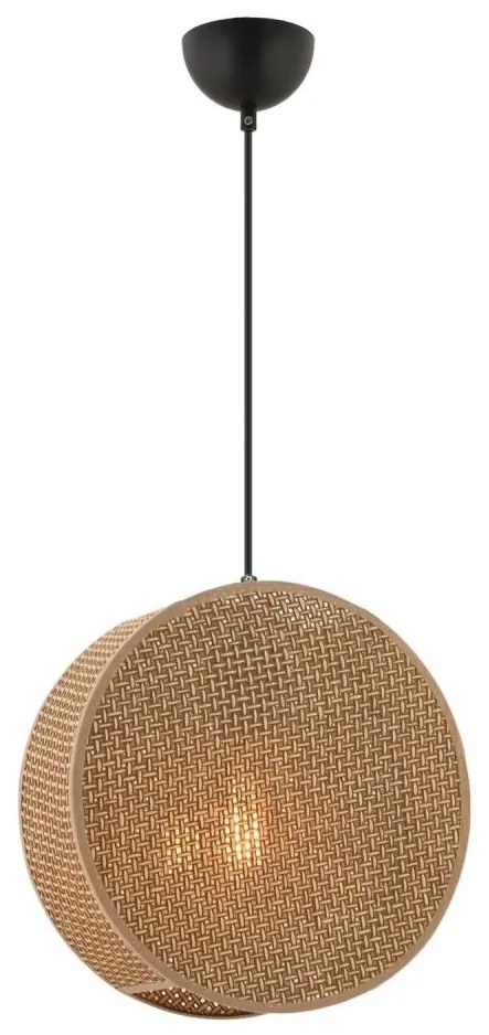 Lampa wisząca na przewodzie BIG DRUM 1xE27/60W/230V brązowa