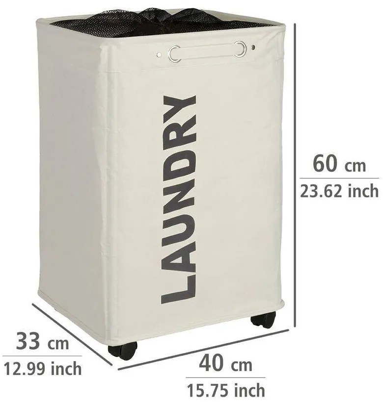 Kosz na pranie QUADRO - pojemnik 79 l, WENKO