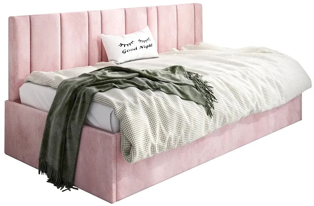 Różowa sofa z funkcją spania Meraje 4X - 4 rozmiary