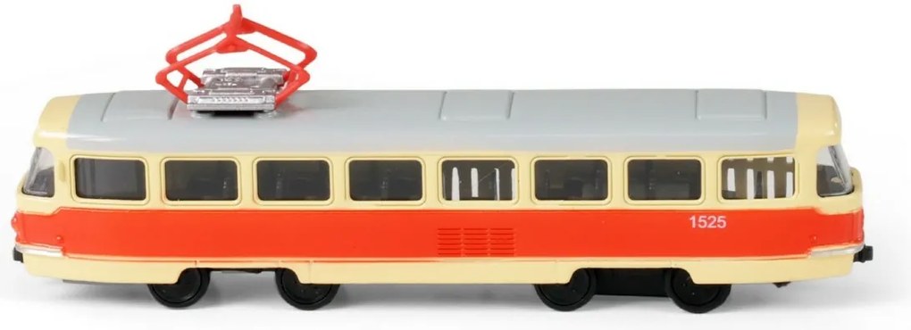 Czeski metalowy tramwaj retro Rappa, 16 cm