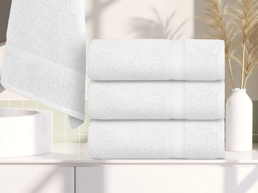 Ręcznik CLARYSSE ELEGANCE 60x110 cm biały, 100% bawełna